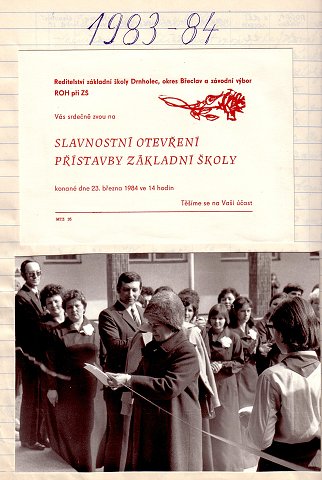 Fotky z přístavby školy